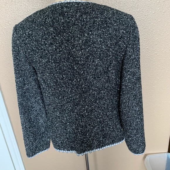 M.X.I black and white tweed coat Size 10 - Picture 3 of 4
